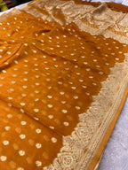 Banarsi Pure Natural Georgette Traditional Buta Design VSG04