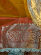 Patch Work Tissue Silk Saree Ts33