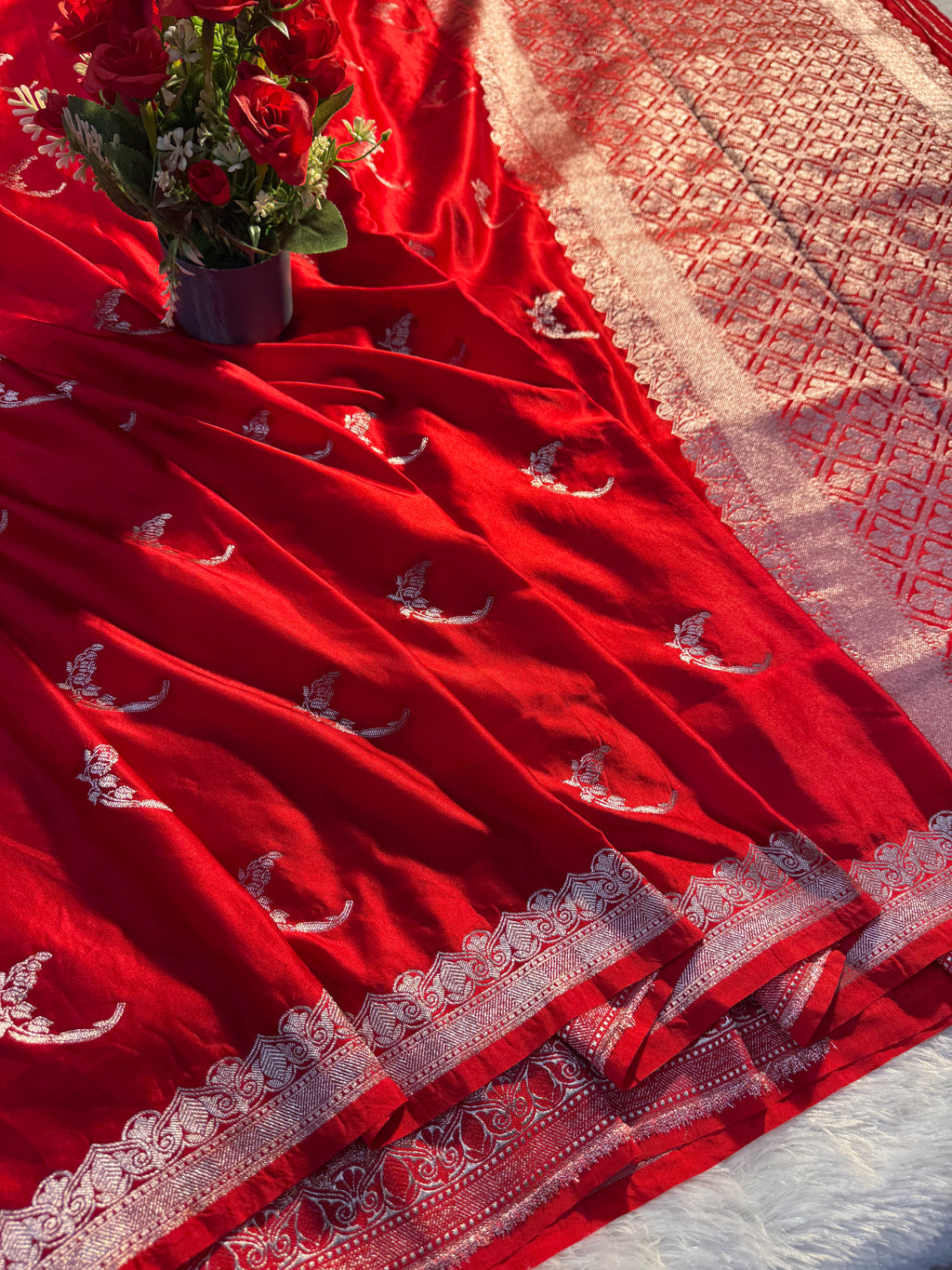 Mashru kataan Saree Ms101