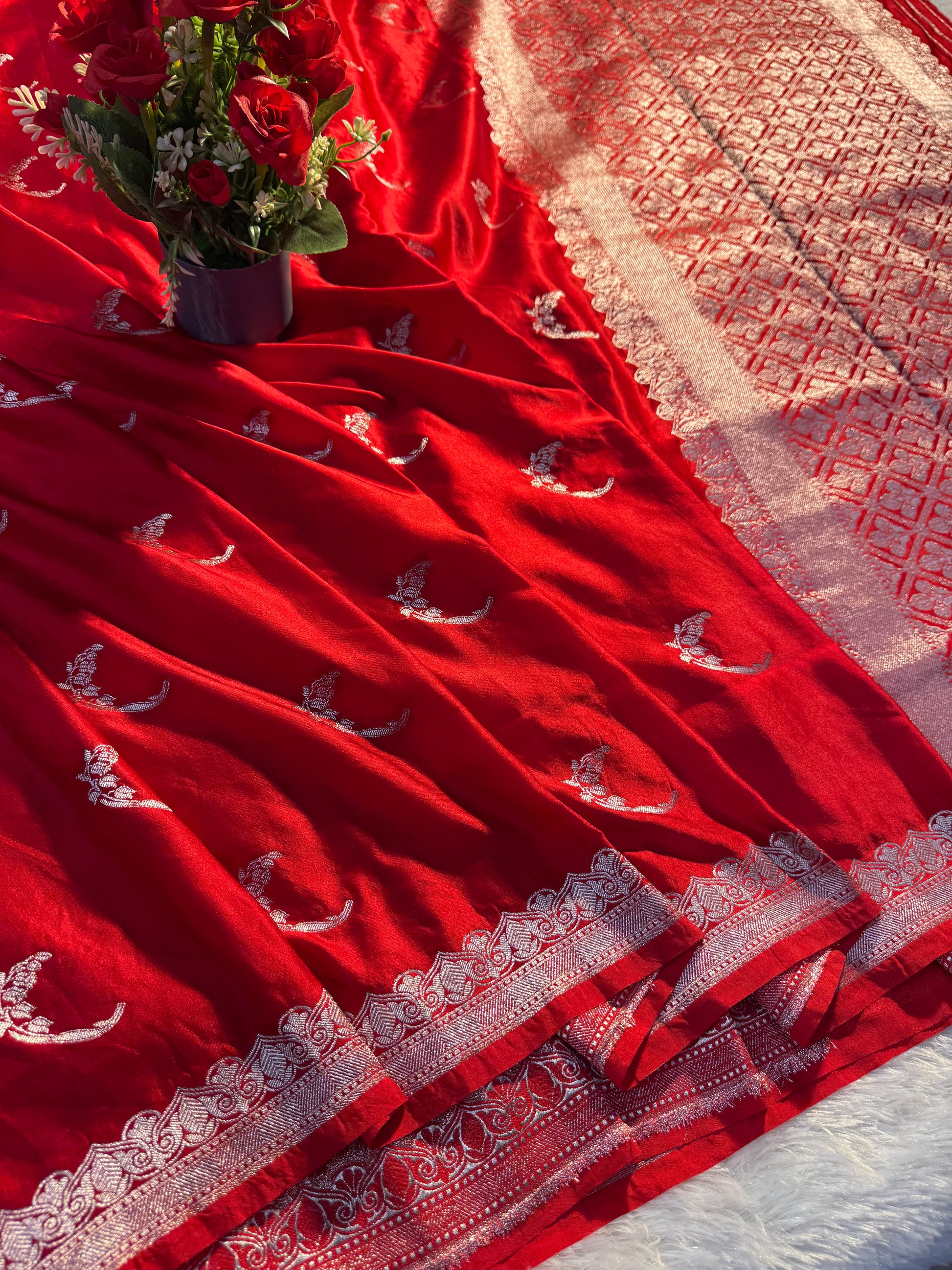 Mashru kataan Saree Ms101