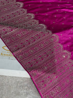 Rani Pink Mashru Kataan Silk Saree – MKS805