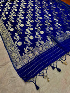 ✨ Banarasi Jacquard Gap Buti HO Silk 3-Piece Unstitched Dress Material MSS26