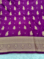 Banarasi Soft Silk 3 Piece Ladies Suit with Antique Zari Woven Work – MSS27