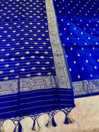 ✨ Banarasi Jacquard Gap Buti HO Silk 3-Piece Unstitched Dress Material MSS21