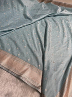 Banarasi Mashru Kataan Silk Saree Featuring Tanchoi Zari Meena Work with Rich Pallu – MKS411