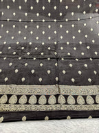 ✨ Banarasi Jacquard Gap Buti HO Silk 3-Piece Unstitched Dress Material MSS15
