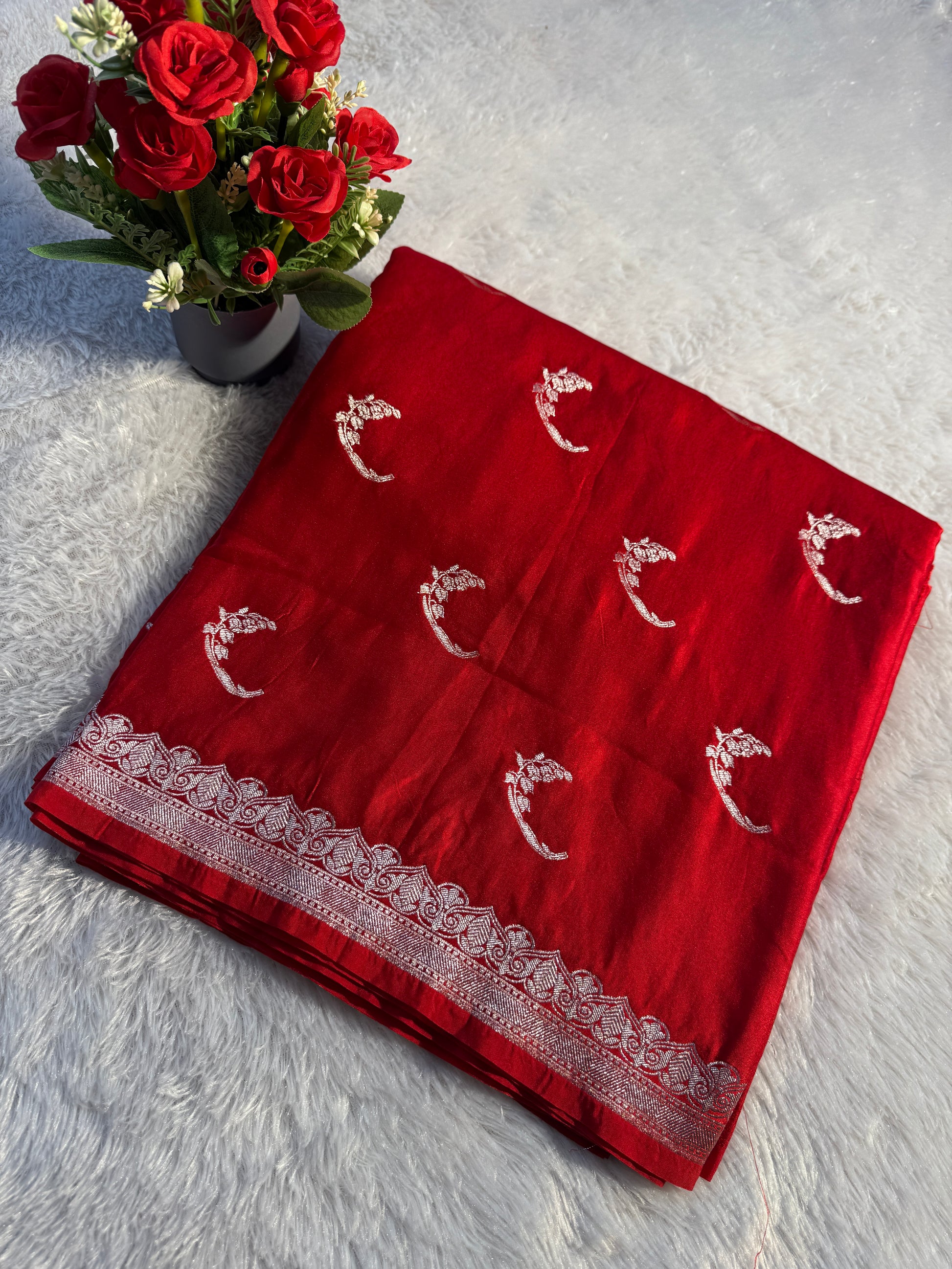 Mashru kataan Saree Ms101
