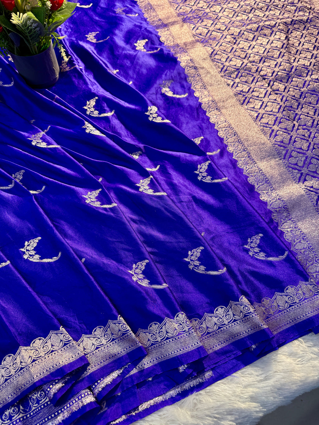 Mashru kataan Saree Ms101