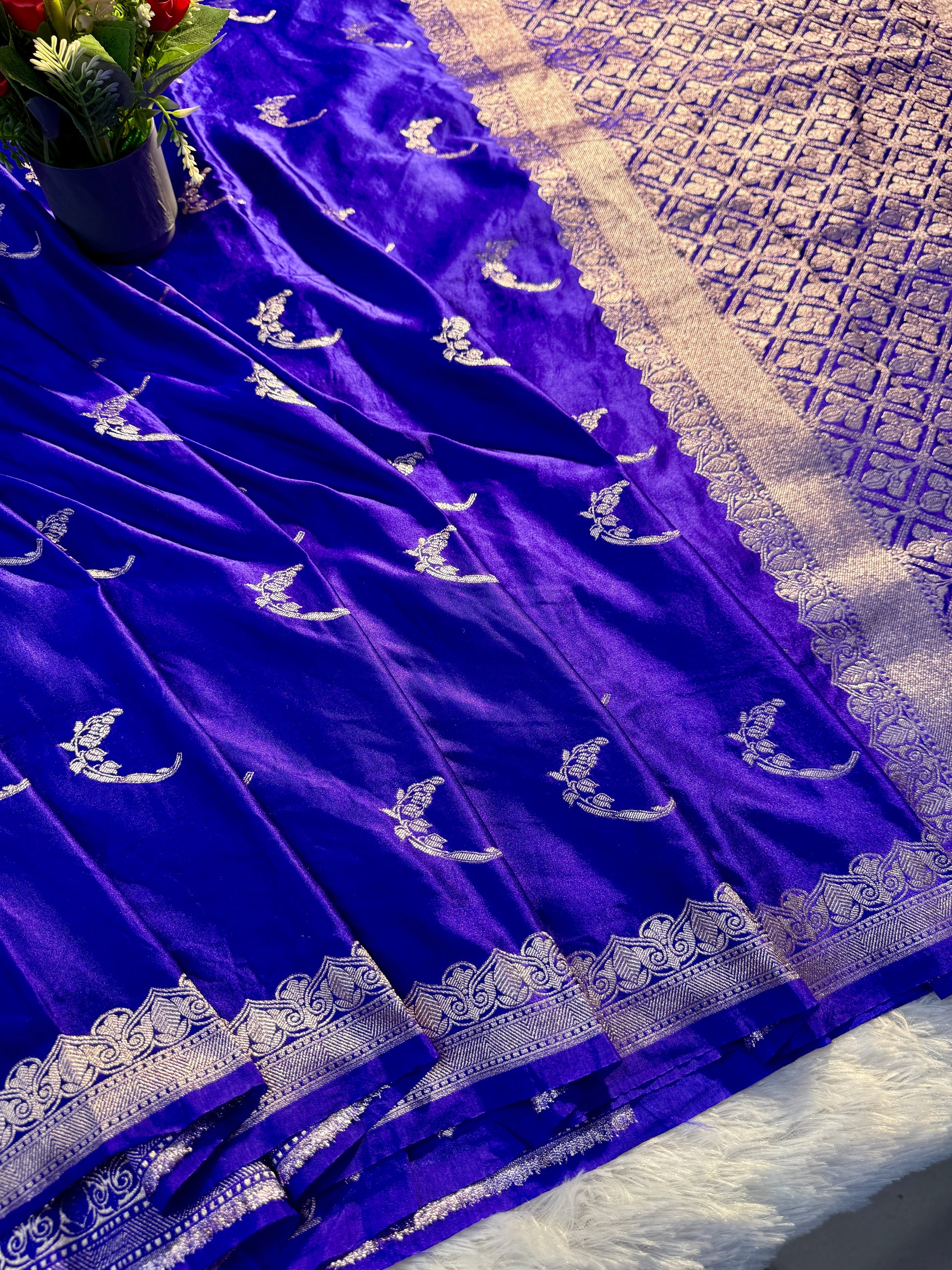 Mashru kataan Saree Ms101