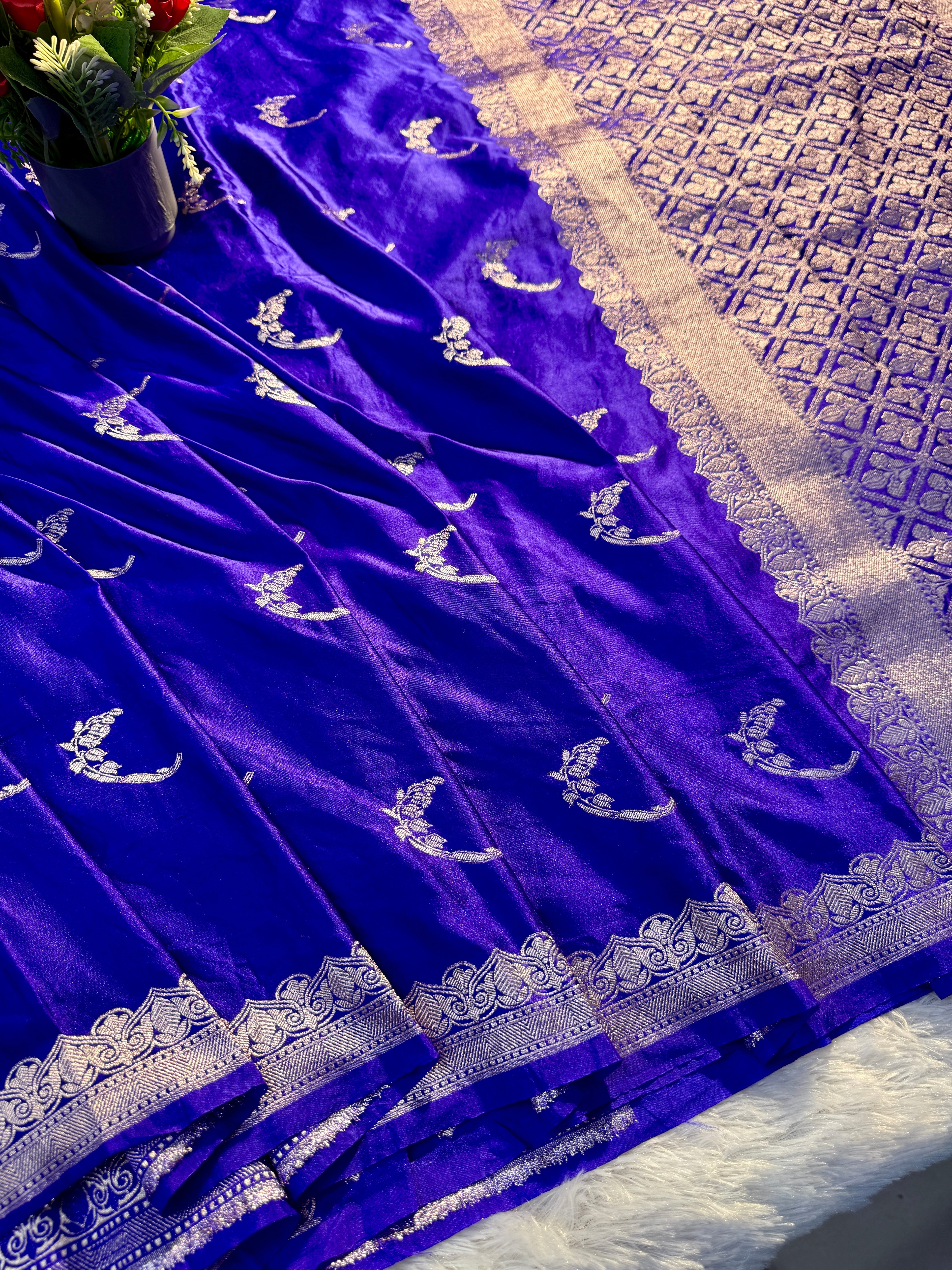 Mashru kataan Saree Ms101