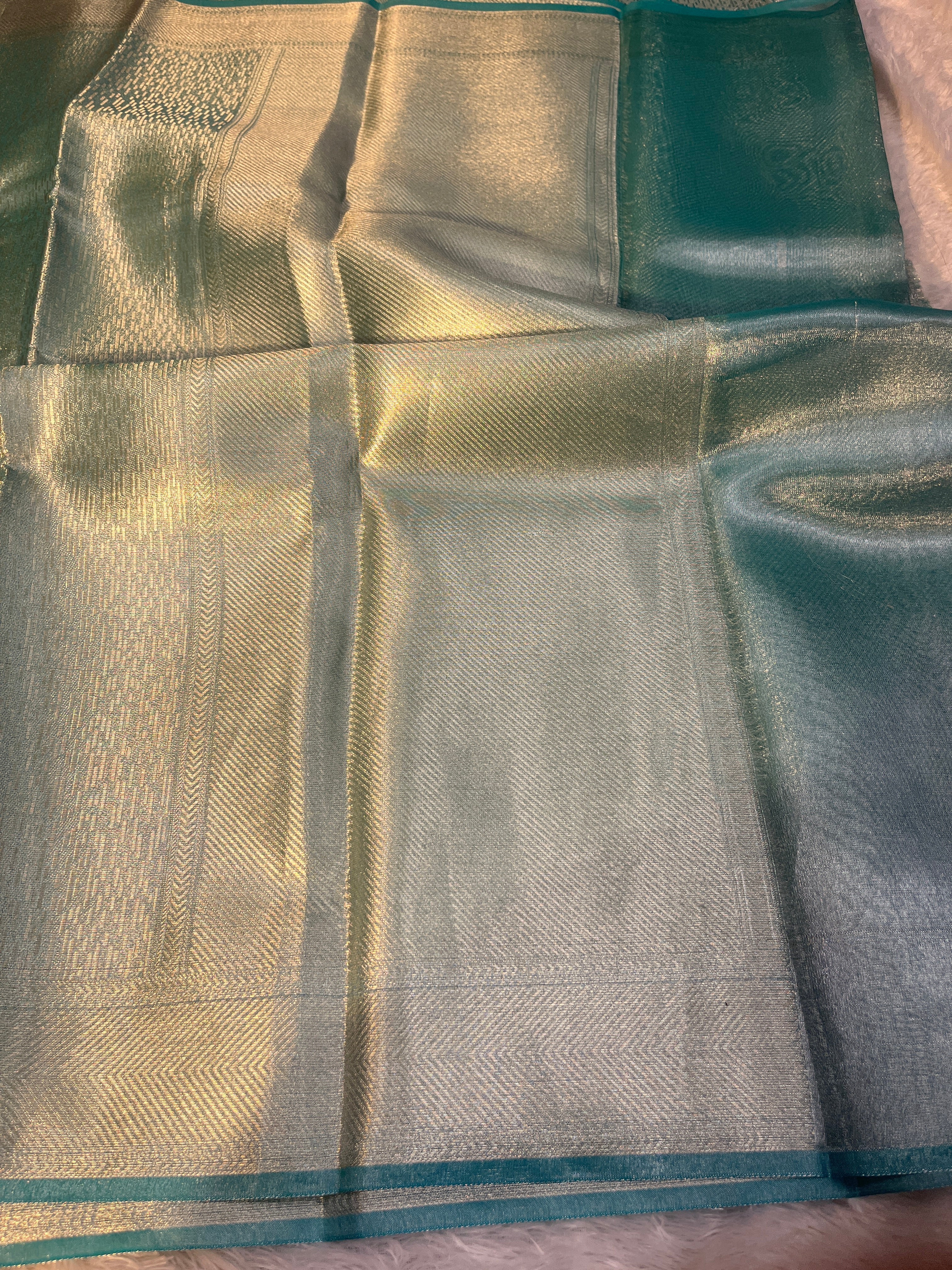 Light Green Tissue Silk Saree Ts33