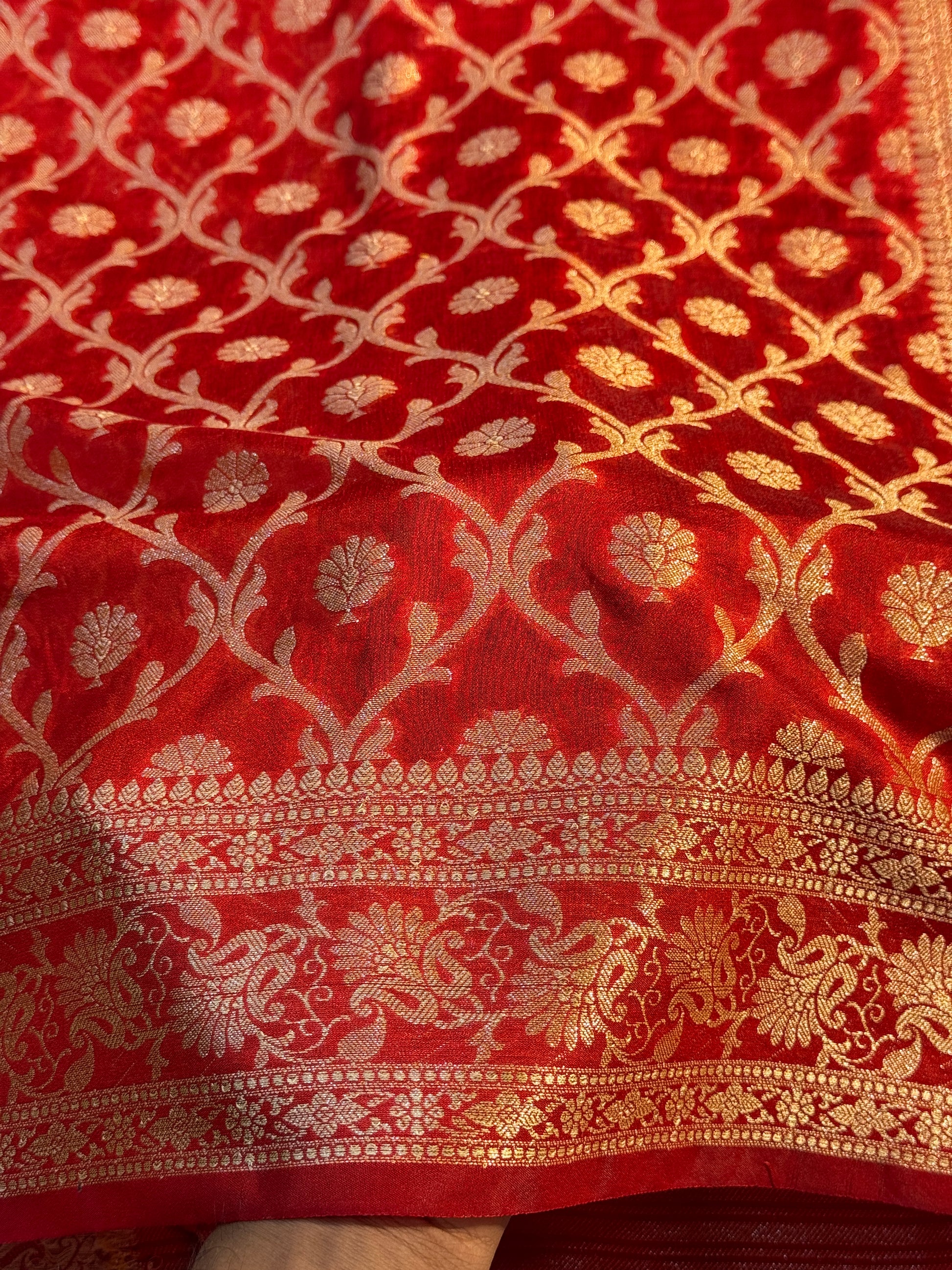 Semi Georgette Silk Saree Sm111
