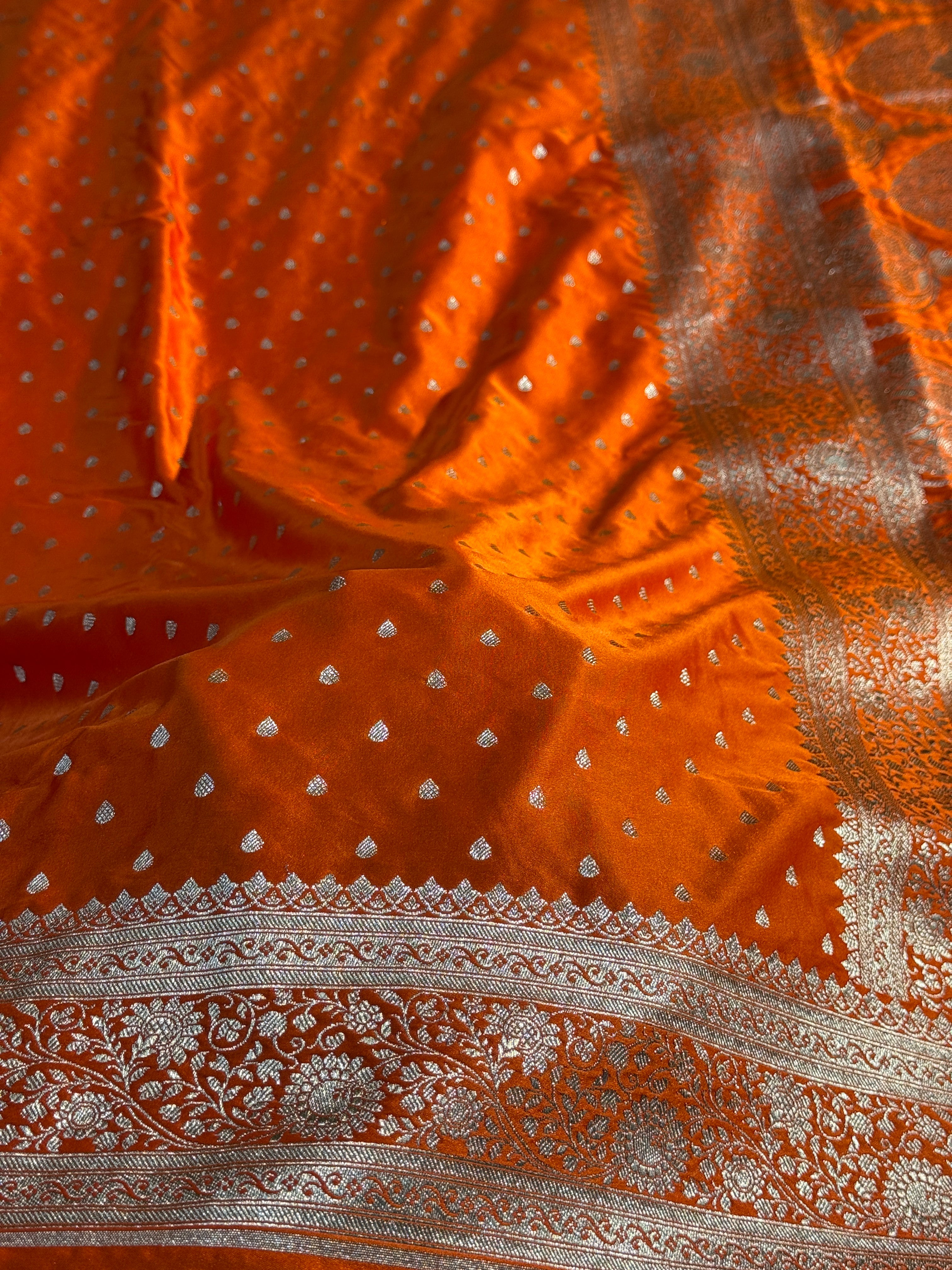 Mashru Kataan Saree with Buti Design Ms15
