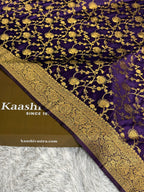 Crepe Georgette Silk Jaal Woven Banarasi Saree – SS51