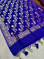 ✨ Banarasi Jacquard Gap Buti HO Silk 3-Piece Unstitched Dress Material MSS26