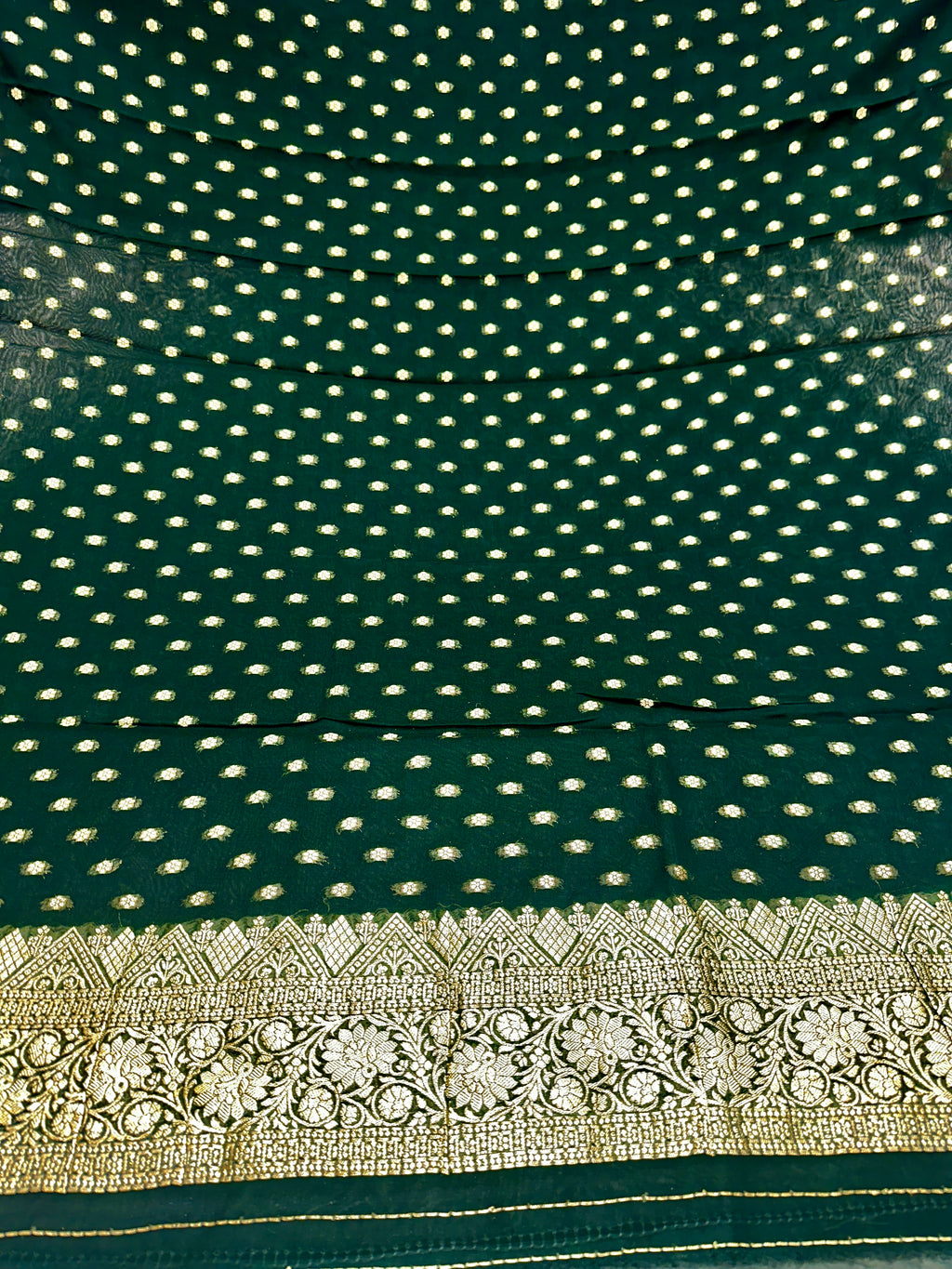 Banarasi Jacquard Zari Georgette Suit Dress – 3 Pc Set MSS25