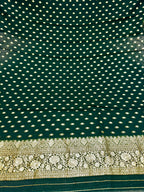 Banarasi Jacquard Zari Georgette Suit Dress – 3 Pc Set MSS25
