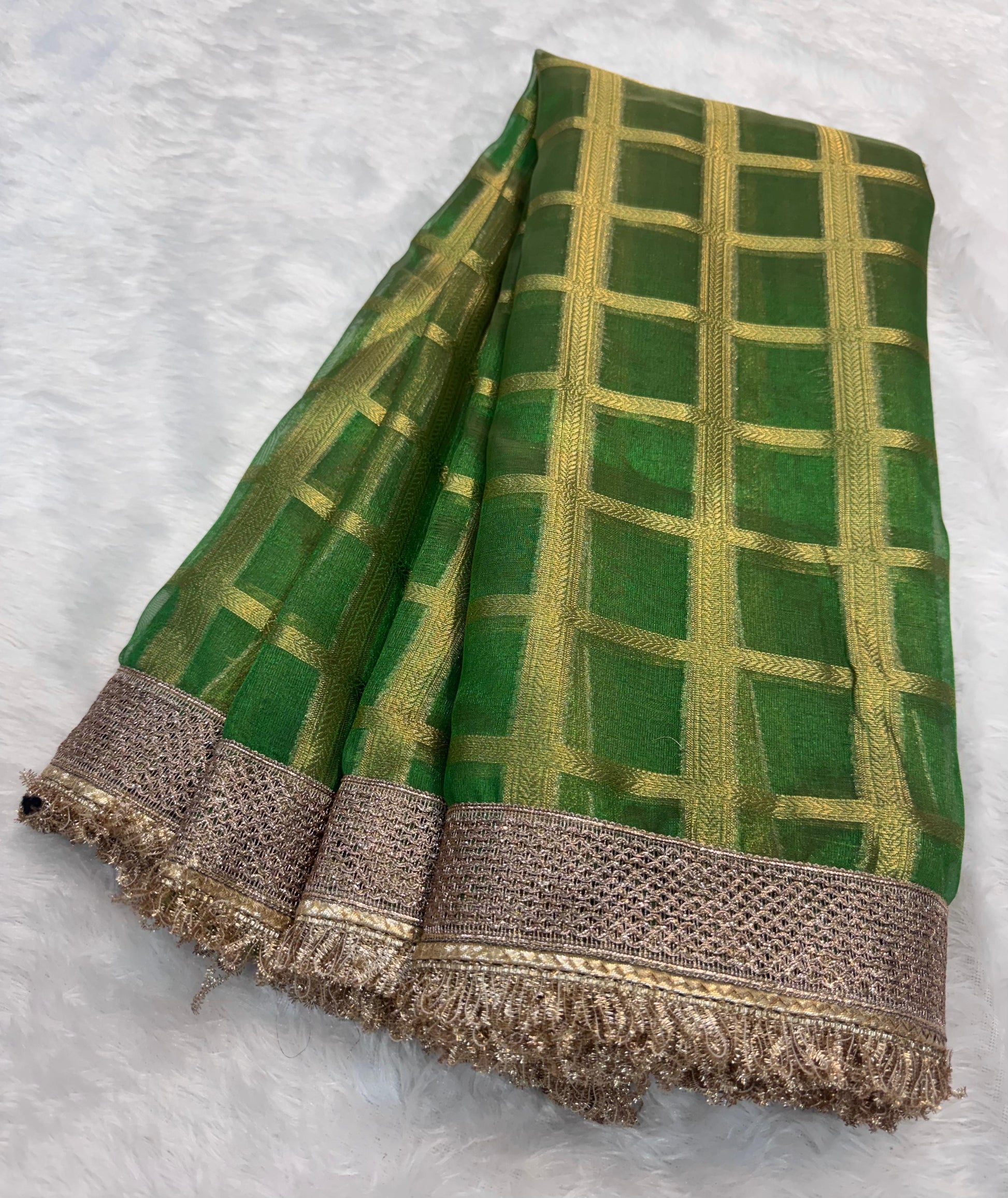 Maharani Tissue silk banarsi Patch Work Saree TSN01