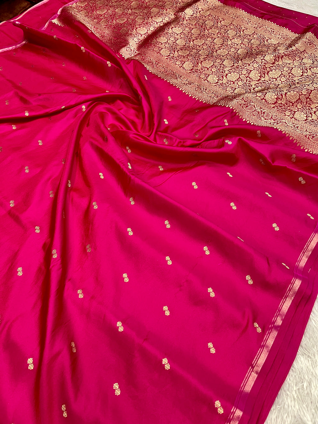 Fancy Tussar Silk Woven Buti Design Saree TS051