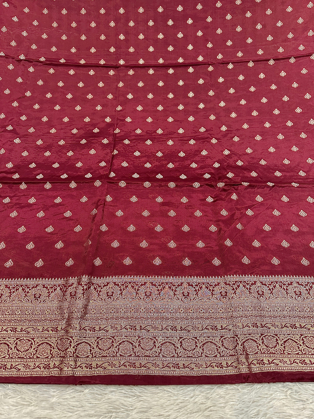 ✨ Banarasi Jacquard HO Silk 3-Piece Unstitched Dress Material MSS13