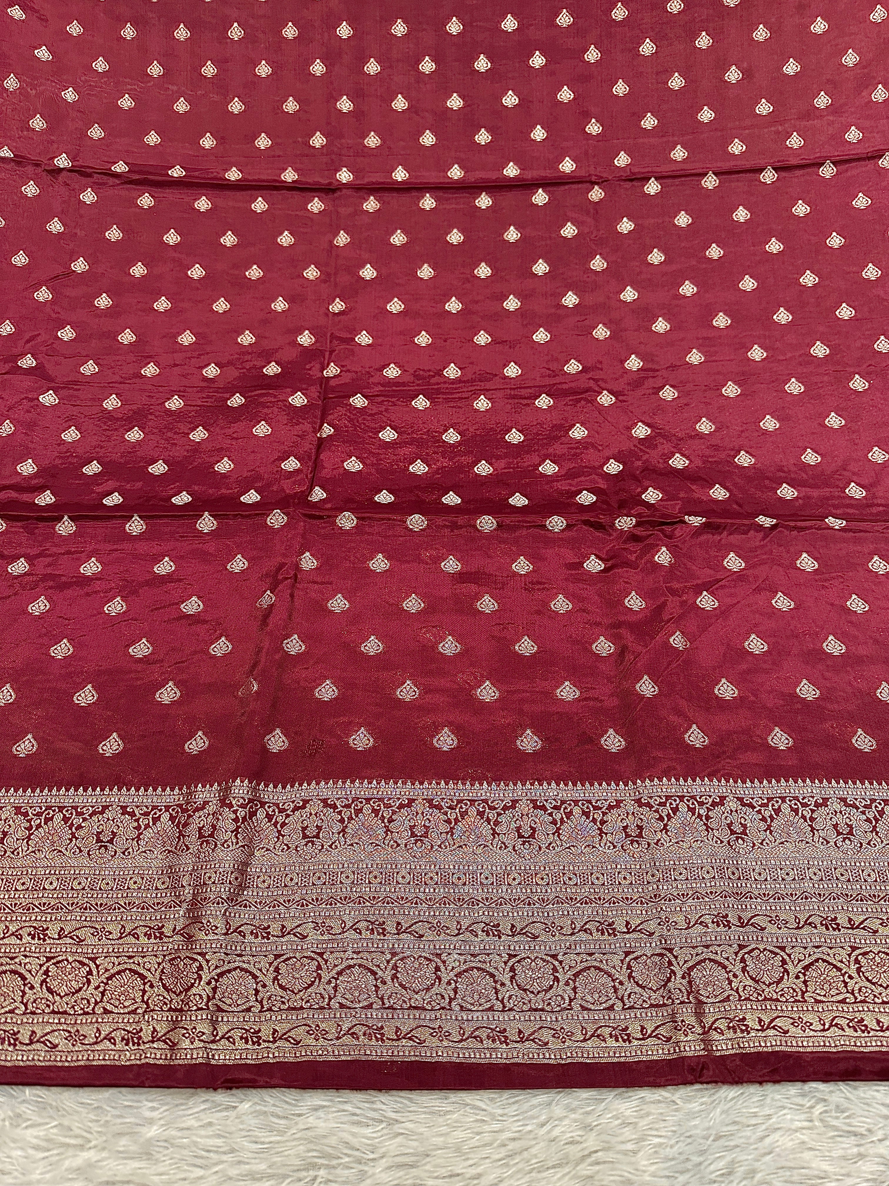 ✨ Banarasi Jacquard HO Silk 3-Piece Unstitched Dress Material MSS13