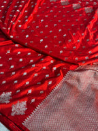 Mango Pattern Mashru kataan Silk Saree Ms21