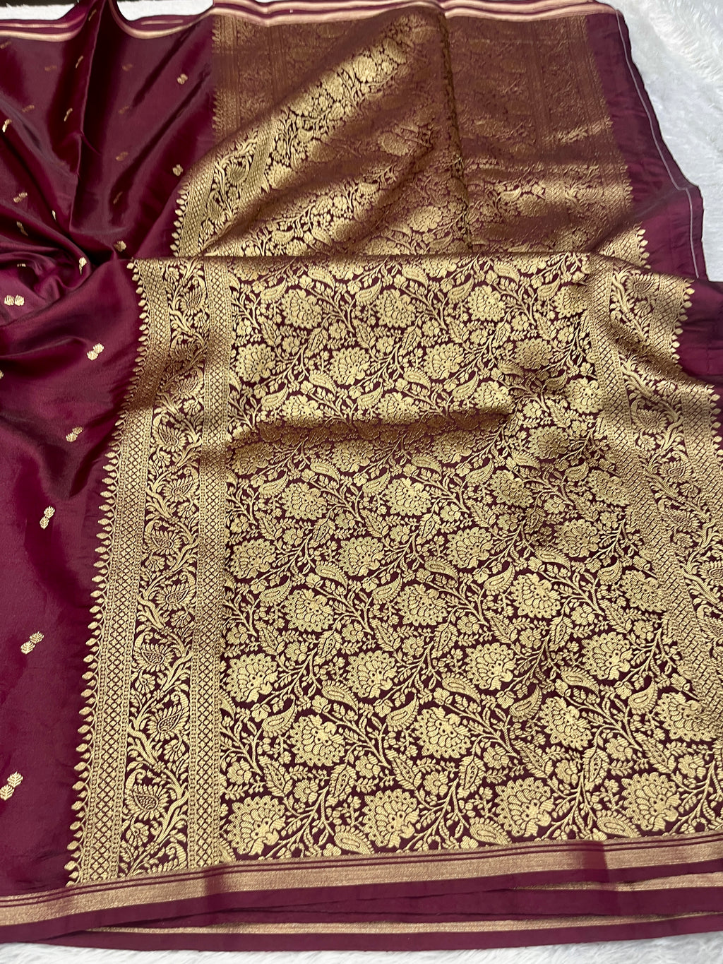 Fancy Tussar Silk Woven Buti Design Saree TS051