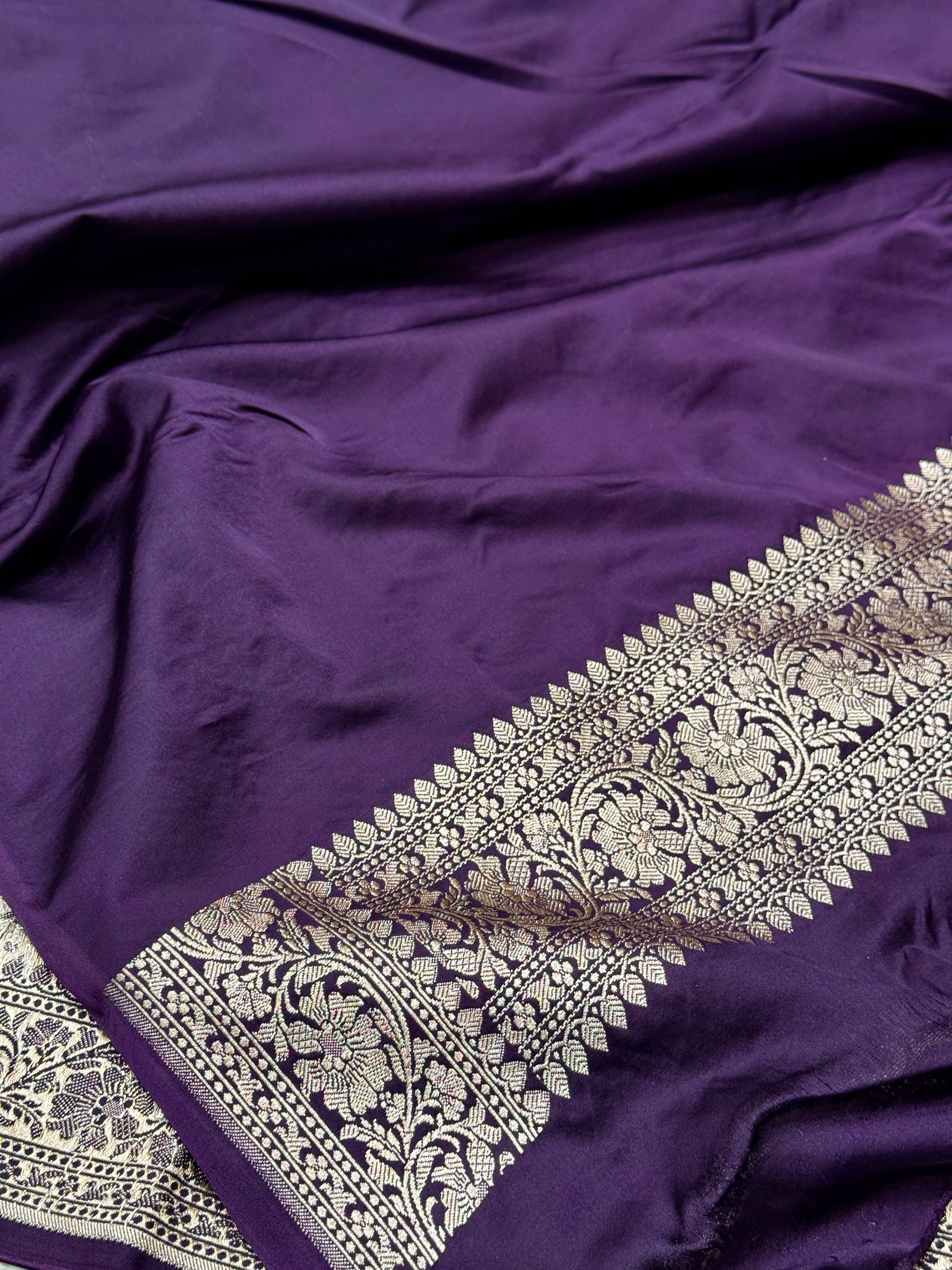 Mashru kataan Silk Zari Viewed Saree Ms18