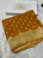 Banarsi Pure Natural Georgette Traditional Buta Design VSG04