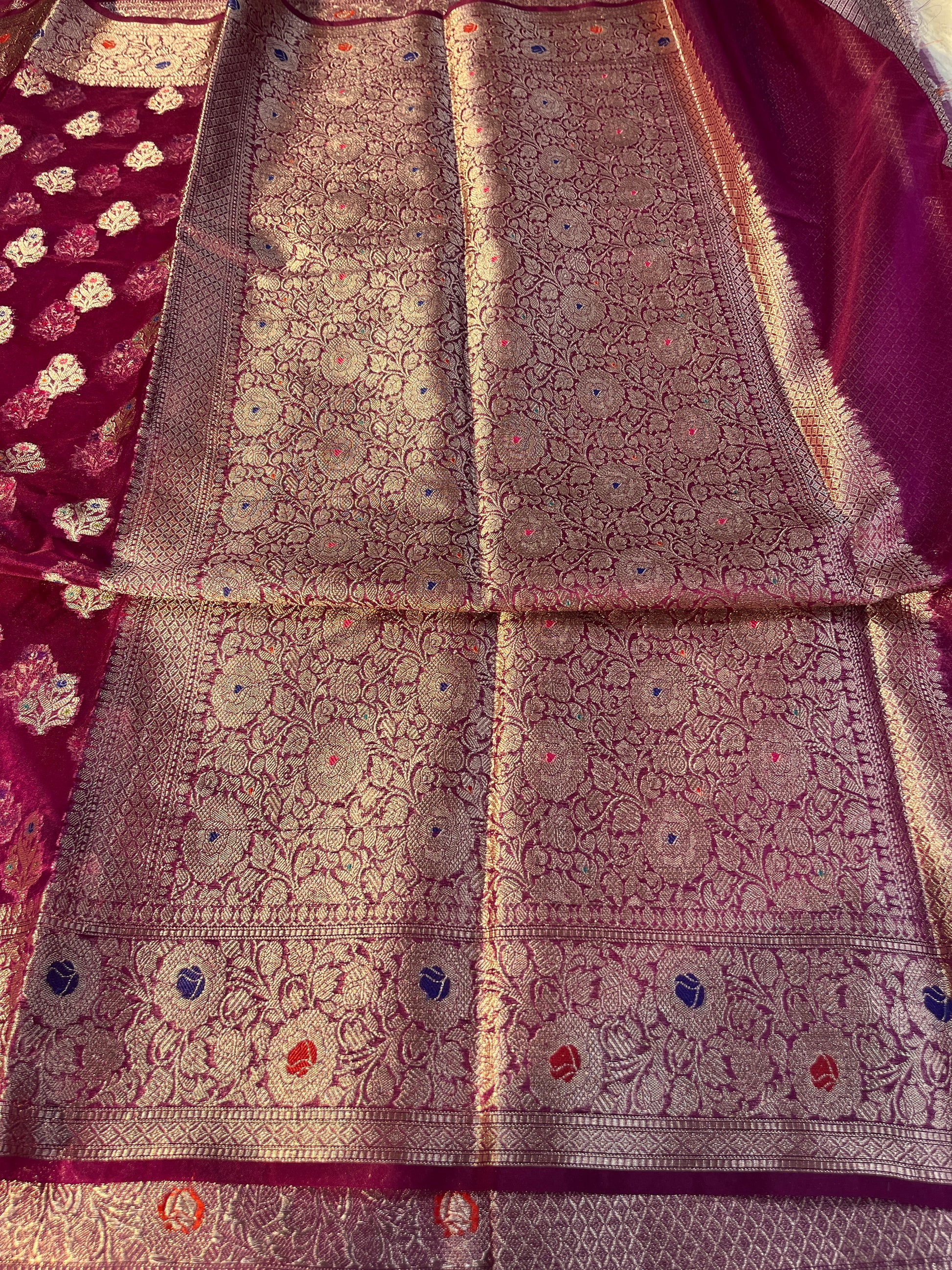 Kora Organza Raw Mango Saree KR12