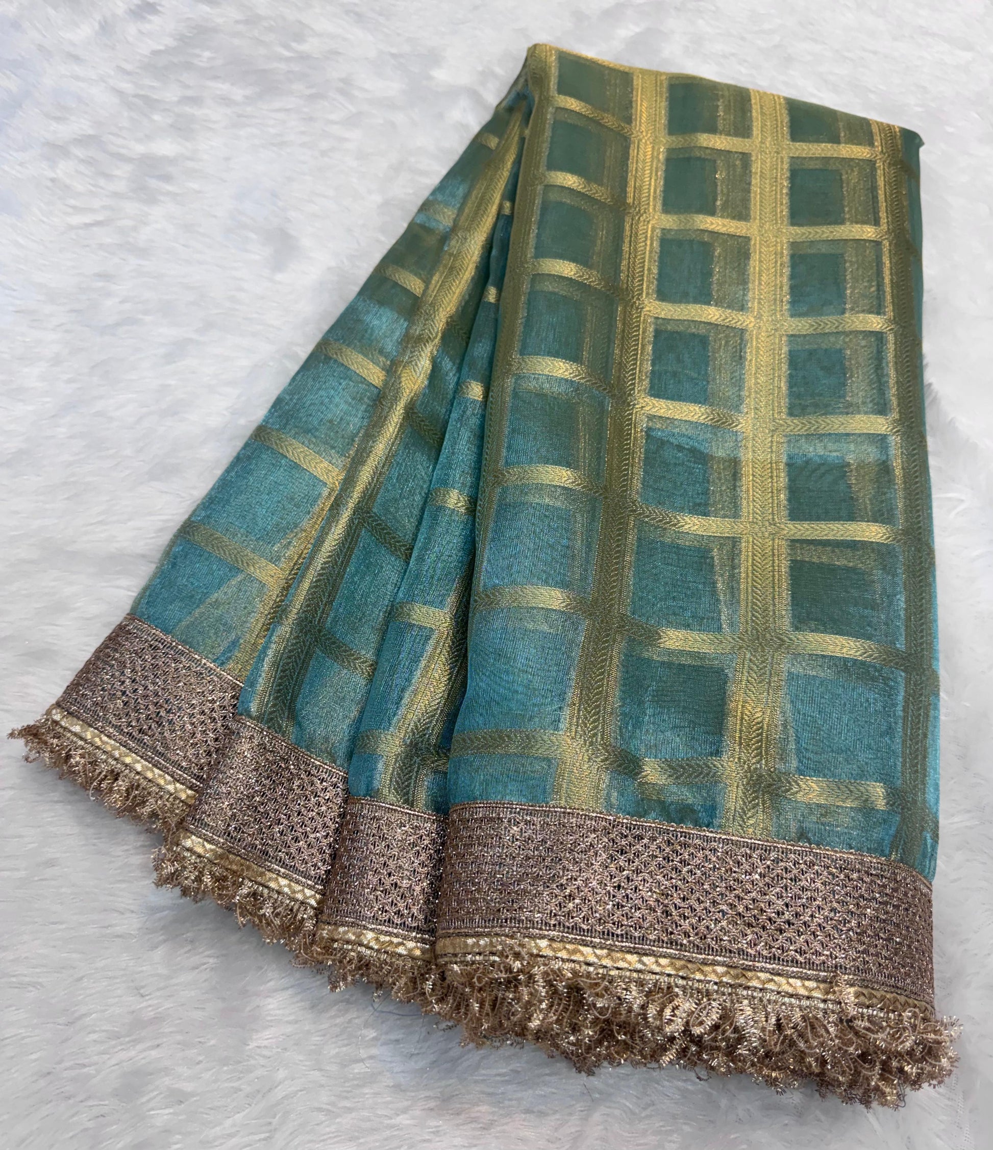 Maharani Tissue silk banarsi Patch Work Saree TSN01