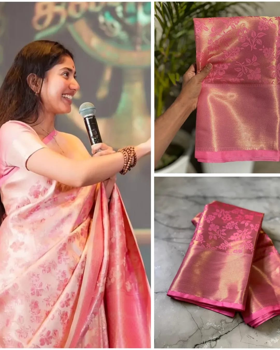 Sai Pallavi Mam Inspired Tissue Silk Saree TS105