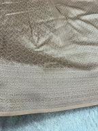 Pitch Banarasi Dupion Silk Saree with Embossed Antique Zari Weaving & Rich Antique Zari Pallu | STF111