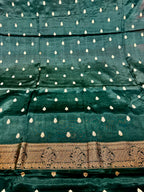 ✨ Banarasi Jacquard Gap Buti HO Silk 3-Piece Unstitched Dress Material MSS21