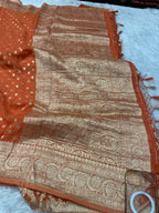 Banarsi Pure Natural Georgette Four flower Buti Design VSG02