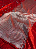 Mango Pattern Mashru kataan Silk Saree Ms21