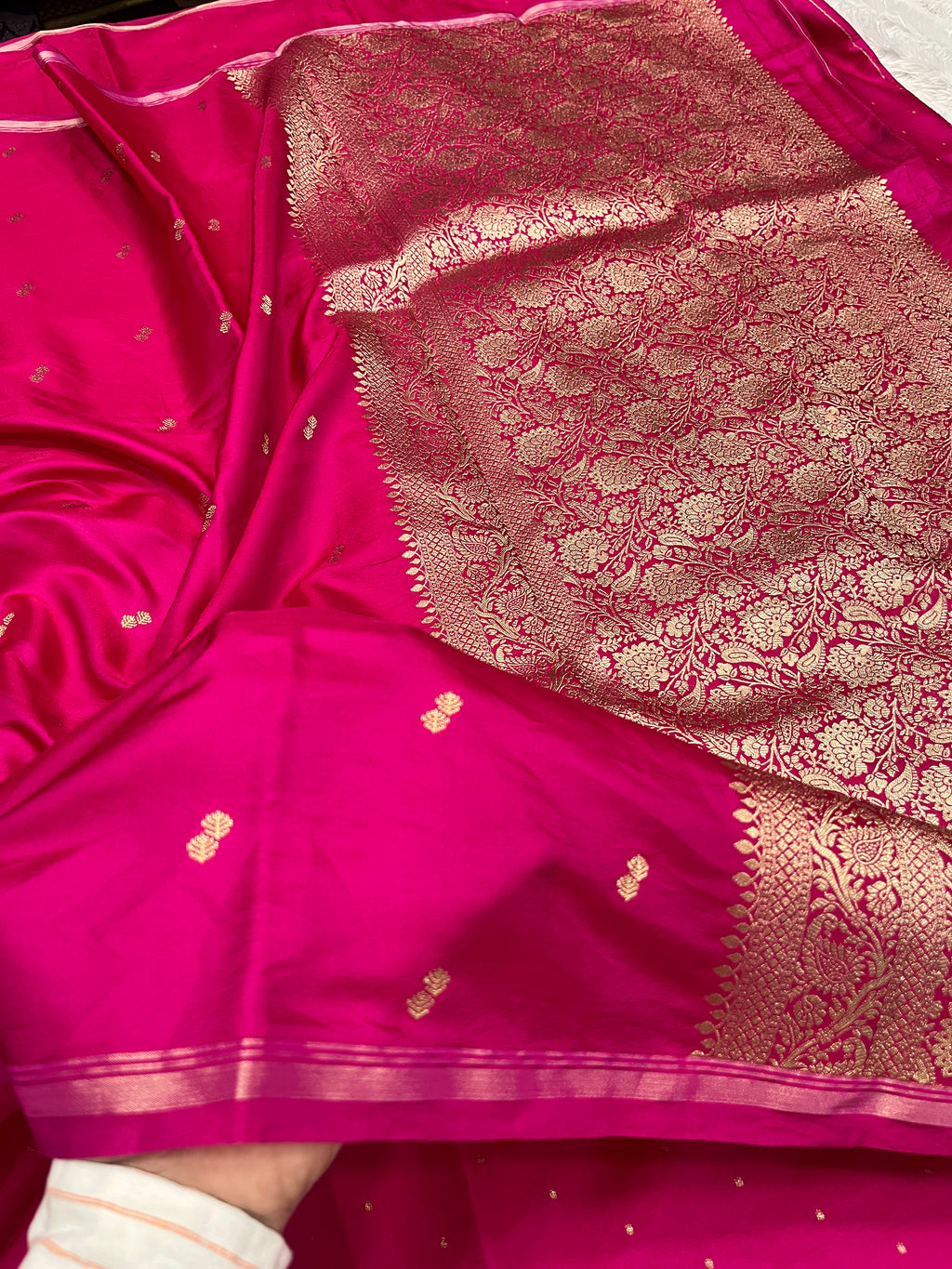 Fancy Tussar Silk Woven Buti Design Saree TS051