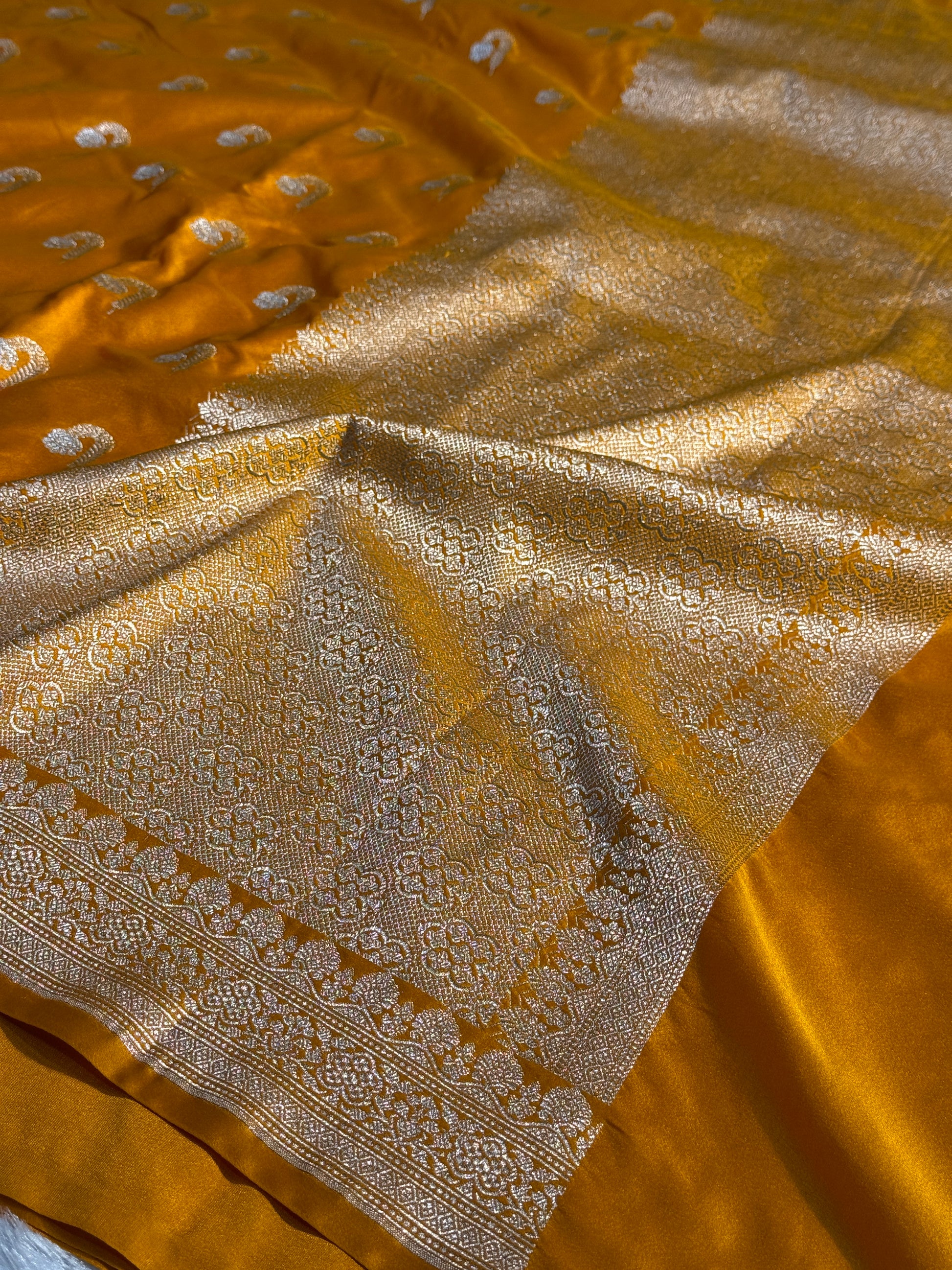 Fancy Mashru Kataan Silk Saree Ms19