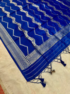 ✨ Banarasi Jacquard Gap Buti HO Silk 3-Piece Unstitched Dress Material MSS18