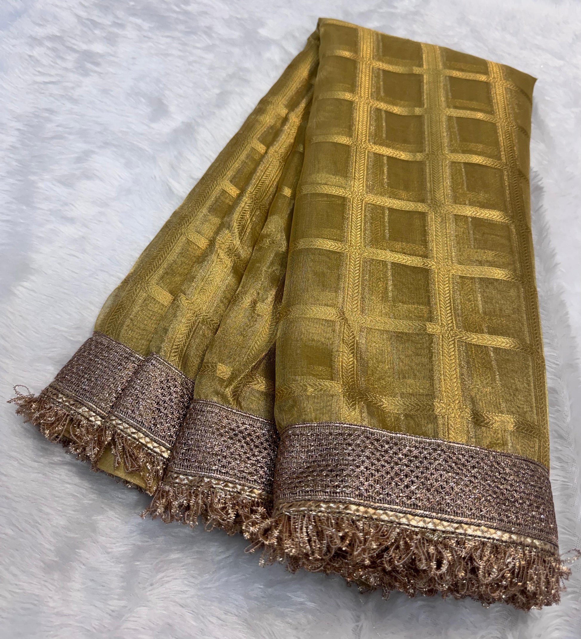 Maharani Tissue silk banarsi Patch Work Saree TSN01