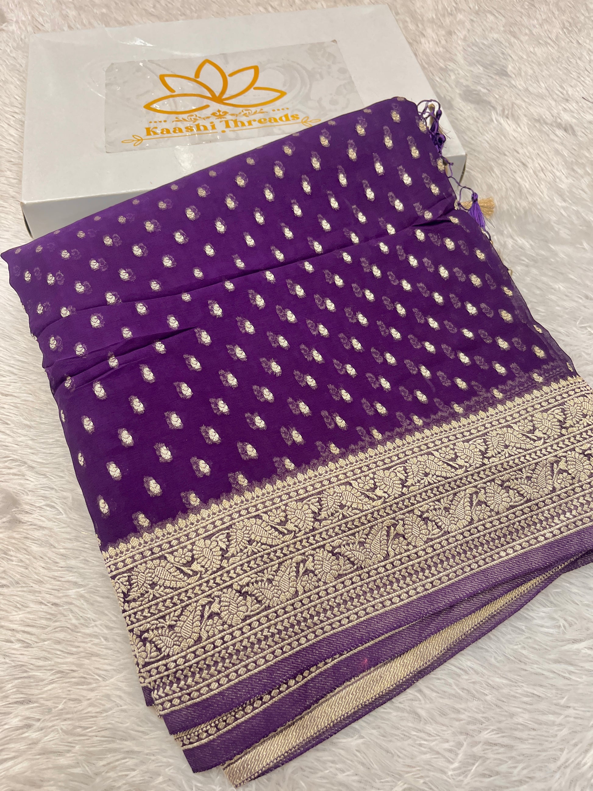 Banarsi Pure Natural Georgette Traditional chunni Design VSG03