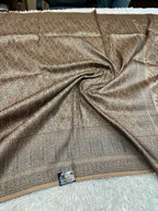 STF53 – Royal Pitch Dupion Saree with All-Over Floral Woven Designs