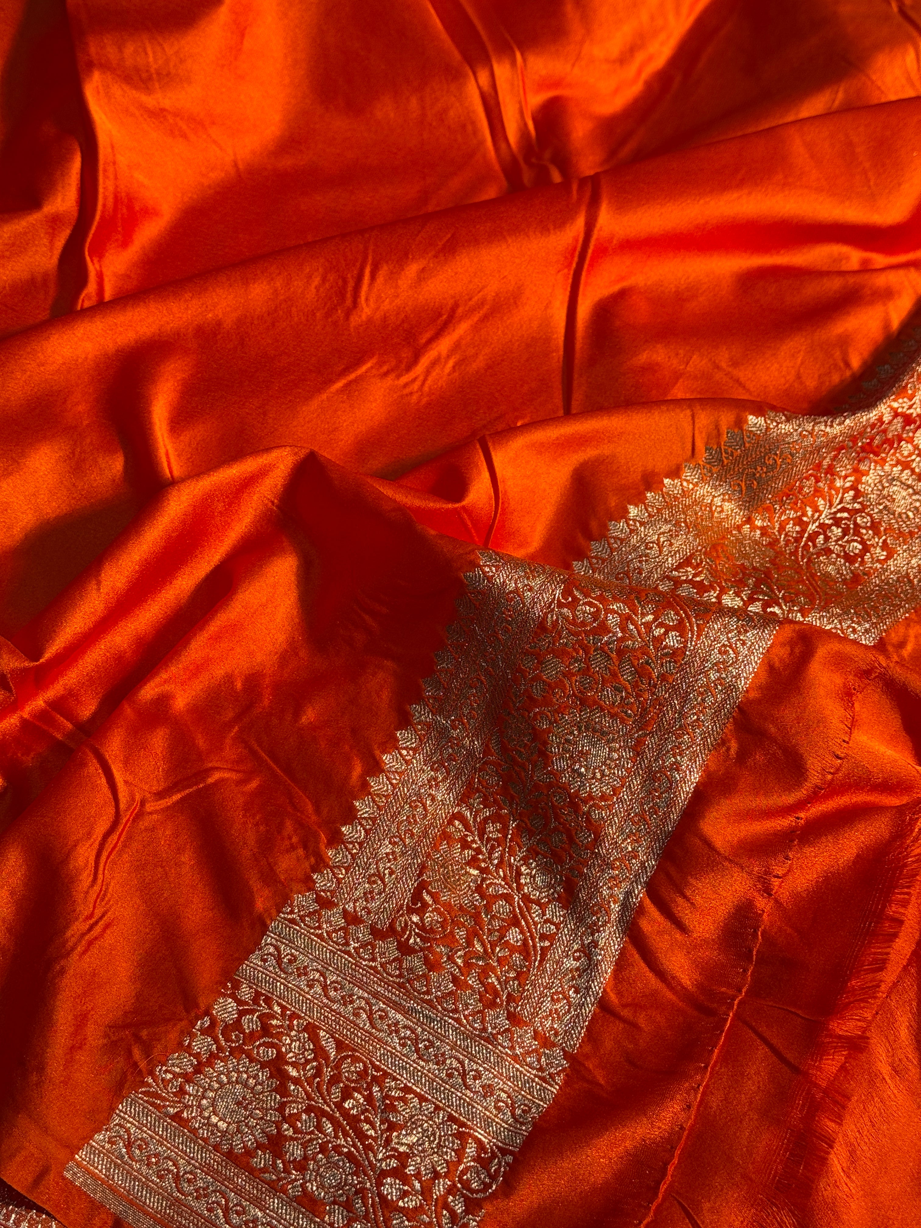 Mashru Kataan Saree with Buti Design Ms15