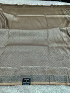 STF54 – Royal Pitch Dupion Saree with Embossed Square Woven Designs