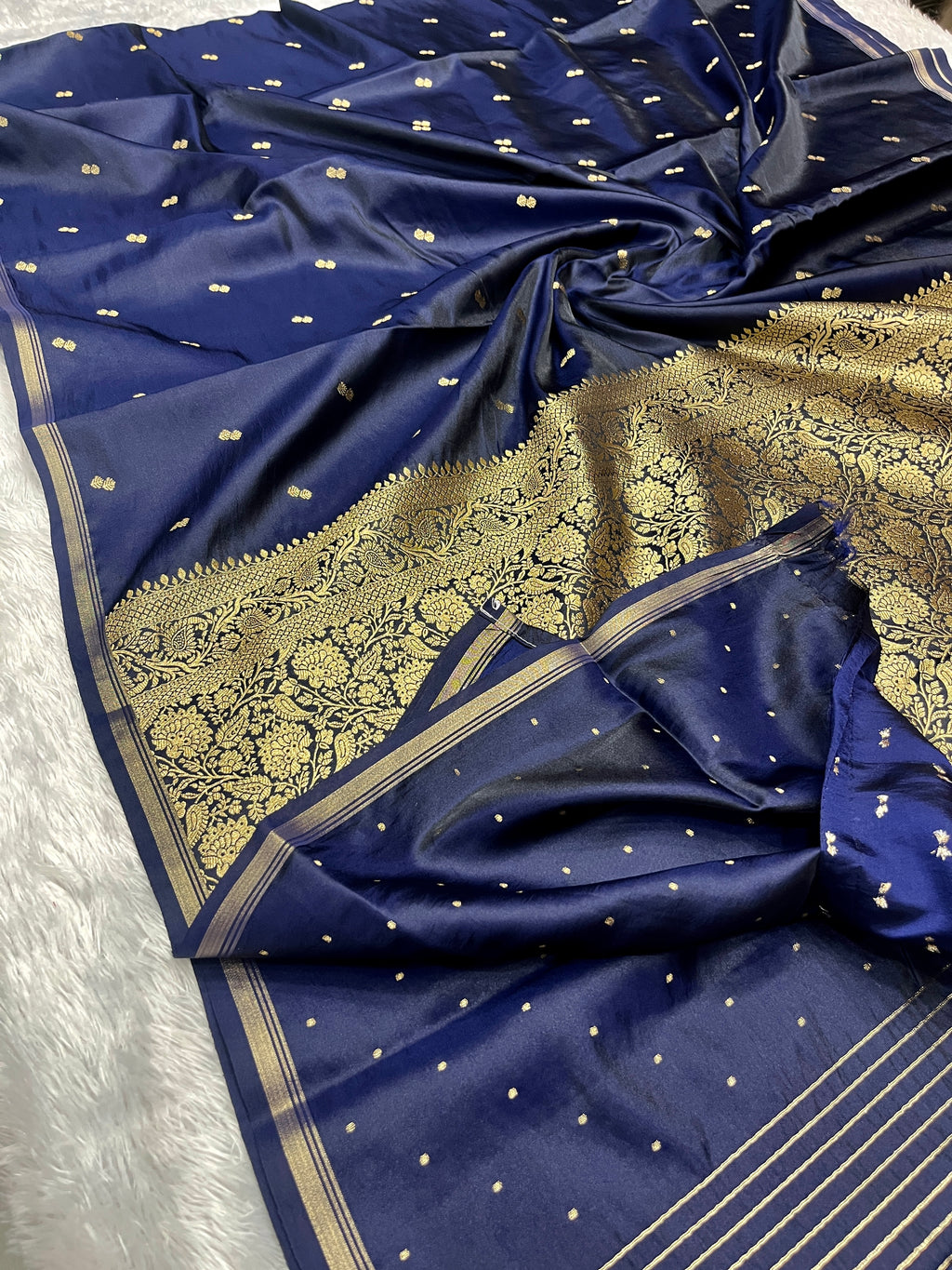 Fancy Tussar Silk Woven Buti Design Saree TS051