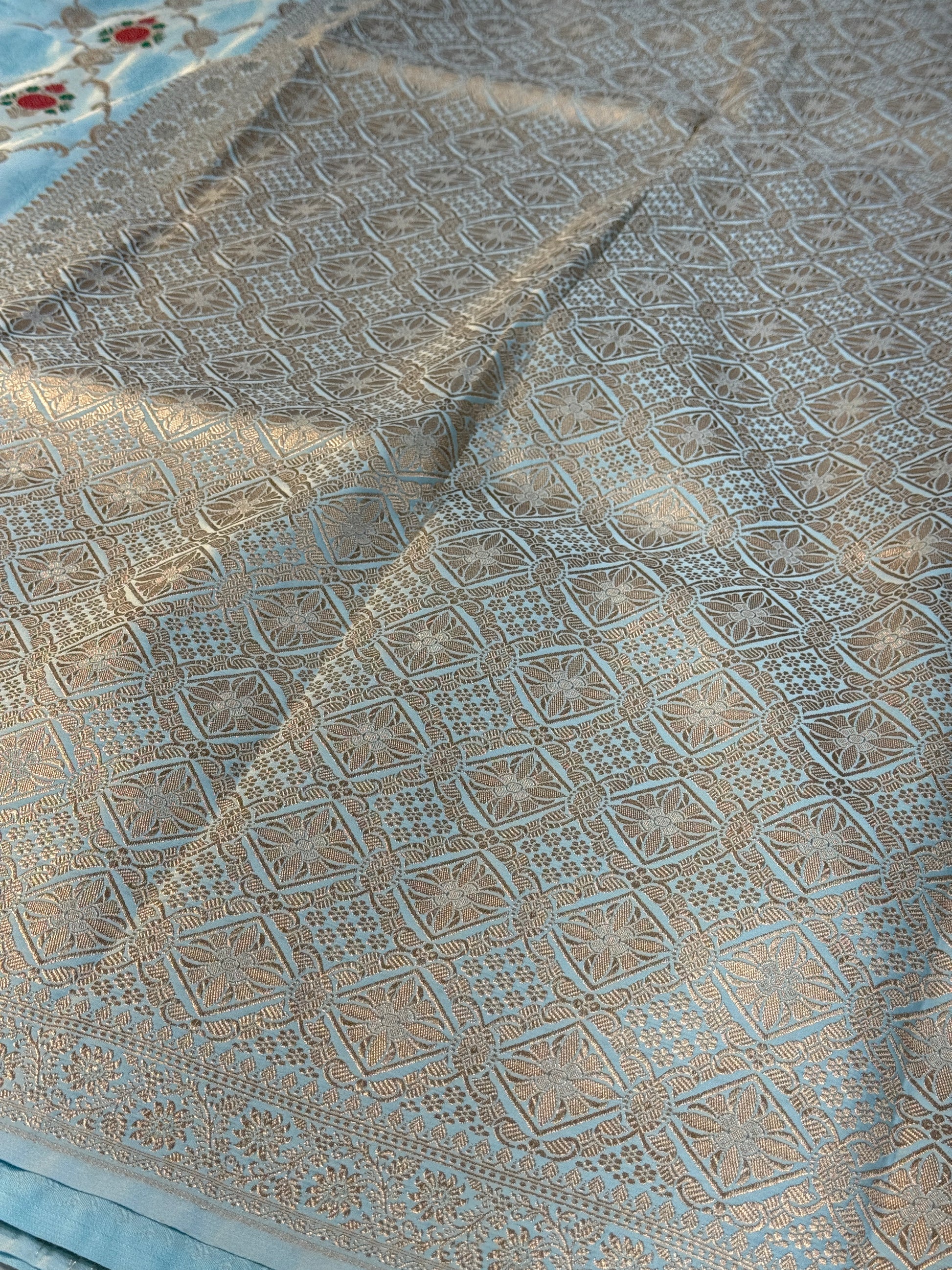 Mashru Kataan Meena Zari Design Ms11