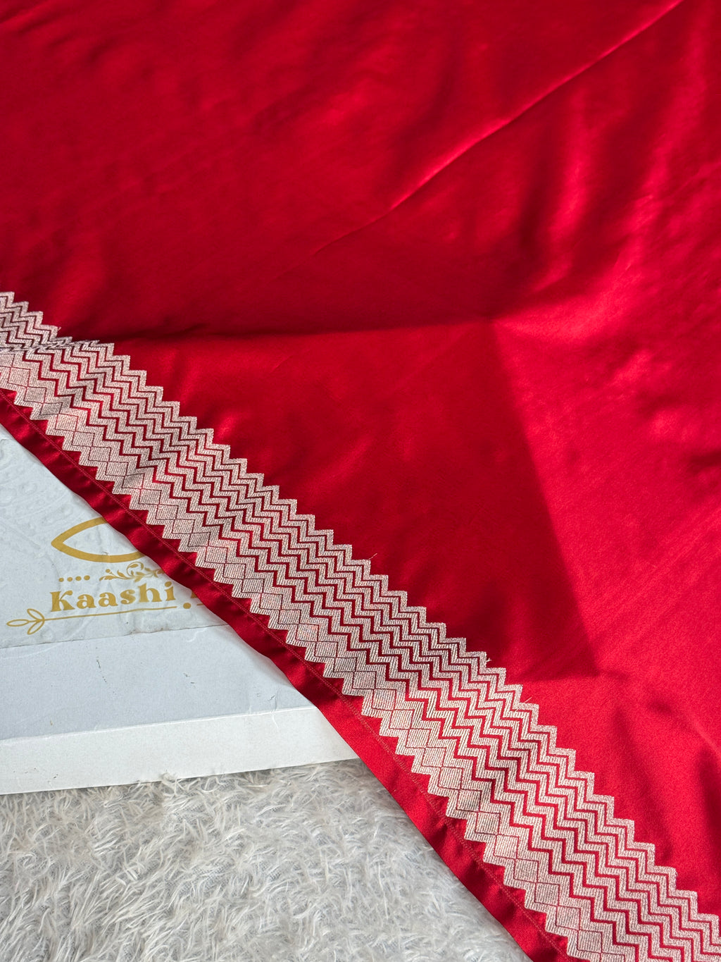 Reddish Pink Mashru Kataan Silk Banarasi Saree with Paithani Zari Pallu | MKS753