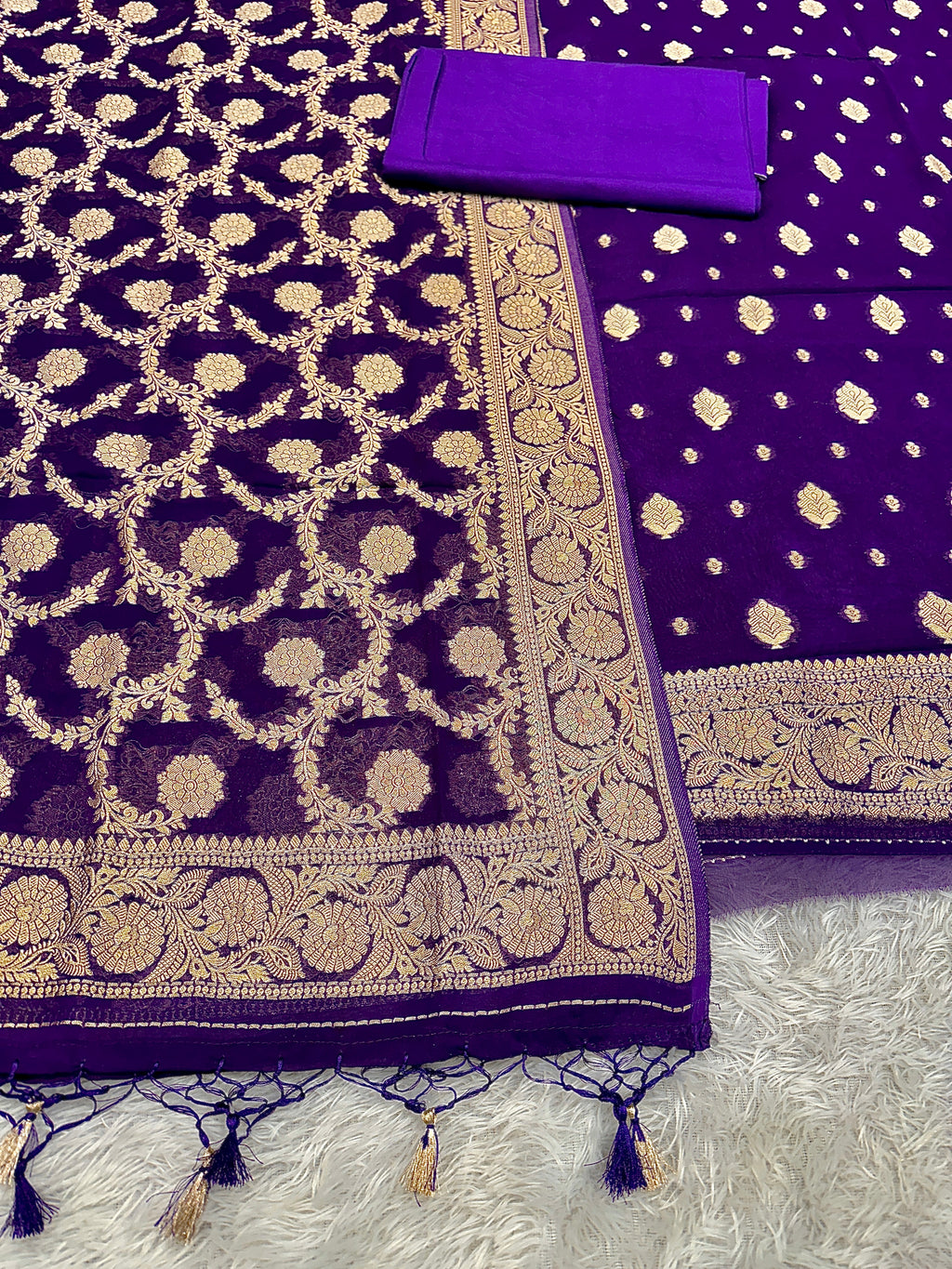 ✨ Banarasi Viscose Georgette Suit Set ✨VSS11