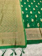 Banarasi Soft Silk 3 Piece Ladies Suit with Antique Zari Woven Work – MSS27