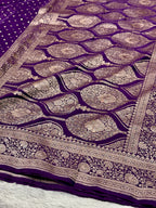 Chunri Mashru Kataan Silk Saree Ms20